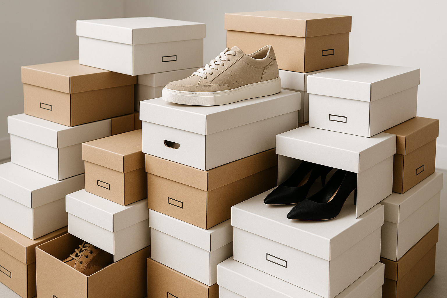 shoe boxes